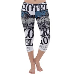 The Overlook Hotel Merch Capri Yoga Leggings by milliahood