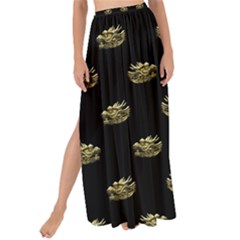 Dragon Head Motif Pattern Design Maxi Chiffon Tie-up Sarong by dflcprintsclothing