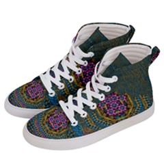 The  Only Way To Freedom And Dignity Ornate Men s Hi-top Skate Sneakers by pepitasart