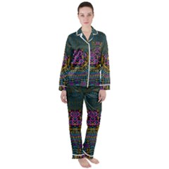 The  Only Way To Freedom And Dignity Ornate Satin Long Sleeve Pyjamas Set by pepitasart