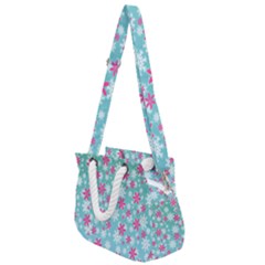 Background Frozen Fever Rope Handles Shoulder Strap Bag by HermanTelo