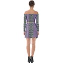 Decorative Juwel And Pearls Ornate Off Shoulder Top with Skirt Set View2