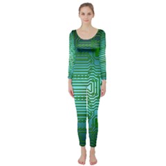 Board Conductors Circuits Long Sleeve Catsuit by HermanTelo