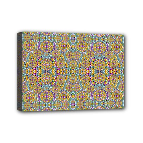Pearls As Candy And Flowers Mini Canvas 7  X 5  (stretched) by pepitasart