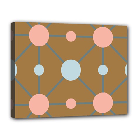 Planets Planet Around Rounds Canvas 14  X 11  (stretched) by HermanTelo