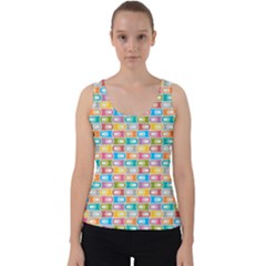 Seamless Pattern Background Abstract Rainbow Velvet Tank Top by HermanTelo