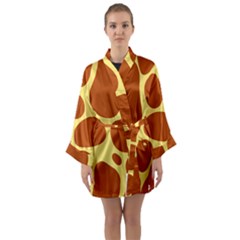 Seamless Tile Skin Background Long Sleeve Kimono Robe by HermanTelo