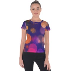 Seamless Pattern Design Tiling Short Sleeve Sports Top  by HermanTelo
