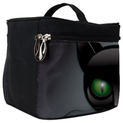 Green Eyes Kitty Cat Make Up Travel Bag (big) by HermanTelo