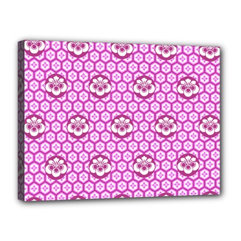 Paulownia Flowers Japanese Style Canvas 16  X 12  (stretched) by HermanTelo