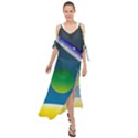 Rocket Spaceship Space Maxi Chiffon Cover Up Dress View1