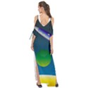 Rocket Spaceship Space Maxi Chiffon Cover Up Dress View2