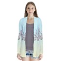 Peace Doves - by LaRenard Drape Collar Cardigan View1