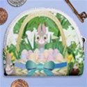 Graphic Easter Easter Basket Spring Horseshoe Style Canvas Pouch View2