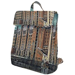 Architecture City Building Travel Flap Top Backpack by Pakrebo