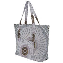 Cami Texture Pattern Architecture Zip Up Canvas Bag by Pakrebo