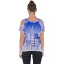 City Architecture Building Skyline Cut Out Side Drop Tee View2