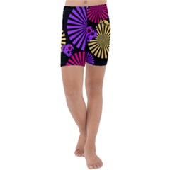 Seamless Halloween Day Dead Kids  Lightweight Velour Capri Yoga Leggings by HermanTelo