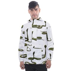 Snake Cobra Reptile Poisonous Men s Front Pocket Pullover Windbreaker by HermanTelo
