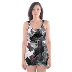 Abstract Science Fiction Skater Dress Swimsuit by HermanTelo