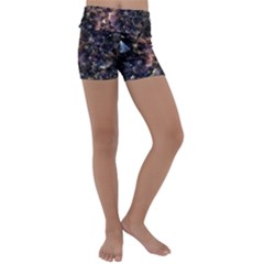 Amethyst Kids  Lightweight Velour Yoga Shorts by WensdaiAmbrose