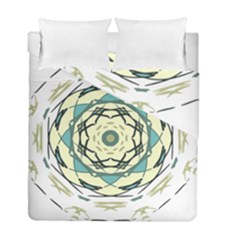 Circle Vector Background Abstract Duvet Cover Double Side (full/ Double Size) by HermanTelo
