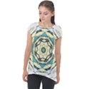 Circle Vector Background Abstract Cap Sleeve High Low Top View1