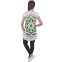 Circle Vector Background Abstract Cap Sleeve High Low Top View2