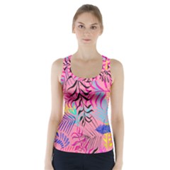Illustration Reason Leaves Racer Back Sports Top by HermanTelo