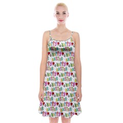 Holidays Happy Easter Spaghetti Strap Velvet Dress by HermanTelo