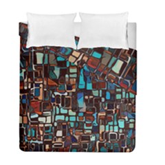 Mosaic Abstract Duvet Cover Double Side (full/ Double Size) by HermanTelo