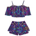 Kaleidoscope Triangle Curved Kids  Off Shoulder Skirt Bikini View2
