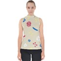 Pattern Culture Tribe American Mock Neck Shell Top View1