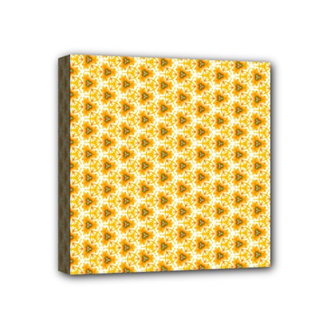 Pattern Halloween Pumpkin Color Mini Canvas 4  X 4  (stretched) by HermanTelo
