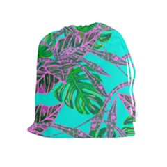 Painting Oil Leaves Nature Reason Drawstring Pouch (xl) by HermanTelo