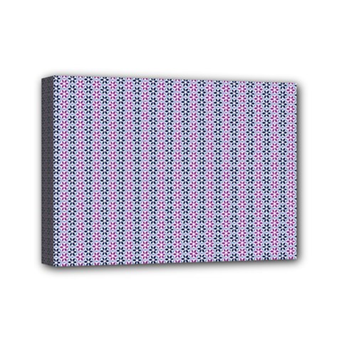 Pattern Star Flower Backround Mini Canvas 7  X 5  (stretched) by HermanTelo