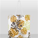 Pattern Leaves Full Print Rope Handle Tote (Large) View2