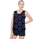 Purple Circle Wallpaper Bubble Hem Chiffon Tank Top View1