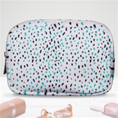 Seamless Texture Fill Polka Dots Make Up Pouch (small) by HermanTelo