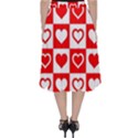 Background Card Checker Chequered Classic Midi Skirt View2