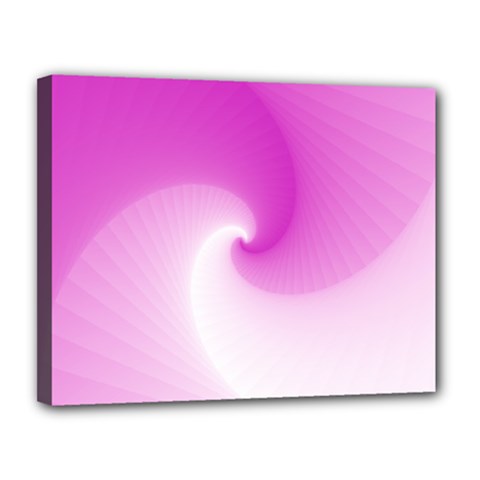 Abstract Spiral Pattern Background Canvas 14  X 11  (stretched) by Sapixe