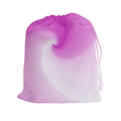 Abstract Spiral Pattern Background Drawstring Pouch (xxl) by Sapixe