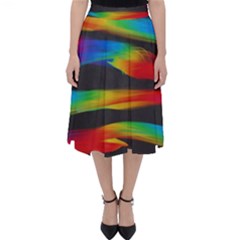 Colorful Background Classic Midi Skirt by Sapixe