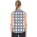 Seamless Stripe Pattern Lines Mock Neck Shell Top View2