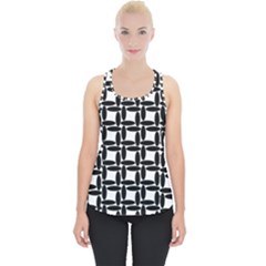 Ellipse Pattern Background Piece Up Tank Top by Sapixe