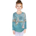Cute Baby Is Coming With Stork Kids  Long Sleeve Tee View1