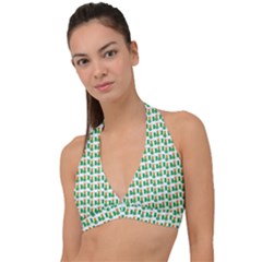 St-patricks Day Background Ireland Halter Plunge Bikini Top by HermanTelo