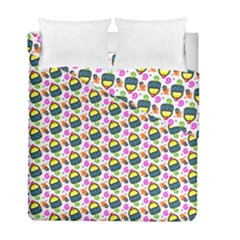 Sweet Dessert Food Cake Pattern Duvet Cover Double Side (full/ Double Size) by HermanTelo