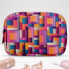 Abstract Background Geometry Blocks Make Up Pouch (small) by Bajindul
