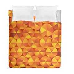 Background Triangle Circle Abstract Duvet Cover Double Side (full/ Double Size) by Bajindul